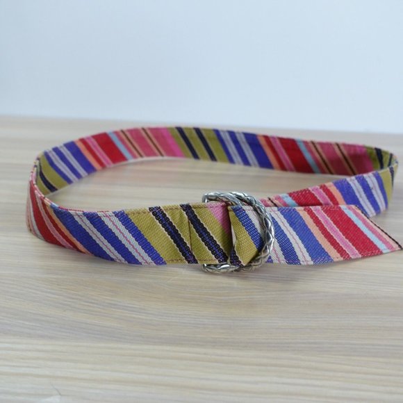 Talbots Multicolor Striped Belt - Picture 2 of 8